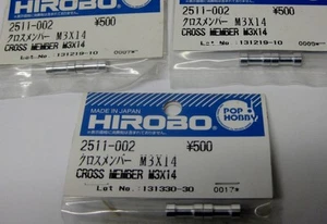 3 PK Original Hirobo 2511-002 Verbindungshülse mit Gewinde Cross Member M3X14 - Bild 1 von 1