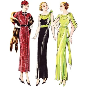 1930s Sewing Pattern, Art Deco Dresses - Bust: 36” (91.5cm) - Picture 1 of 1