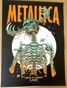 OFFICIAL Metallica UNTIL IT SLEEPS 2025 Poster Screen Print #/900 Luke Preece - Picture 1 of 6