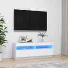 Vidaxl Tv Cabinet With Led Lights White 100x35x40 Cm Au