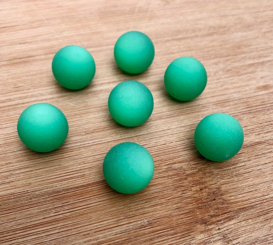 9 Stück XL POLARIS Perlen 16mm groß GRÜN (2) - Bild 1 von 1