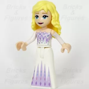 LEGO Frozen Elsa Minifigure White and Lavender Dress Disney Princess 43209 dp158 - Foto 1 di 3