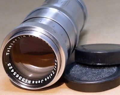 Carl Zeiss Jena Triotar 13.5cm f4.0 T M42 Lens Screw  Mount 135mm - Image 1 of 4