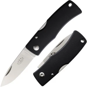 Fallkniven U2 Folding Knife 2.5" Satin Finish Elmax Steel Blade Grilon Handle - Picture 1 of 3