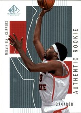 2002-03 SP Game Used Los Angeles Clippers Basketball Card #114 Melvin Ely Rookie