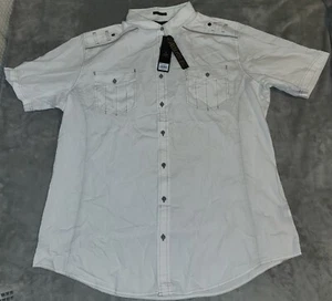 Helix Athletic Fit Shirt Men's 3XLT Short Sleeve Button Up White Military NWT! - Picture 1 of 13