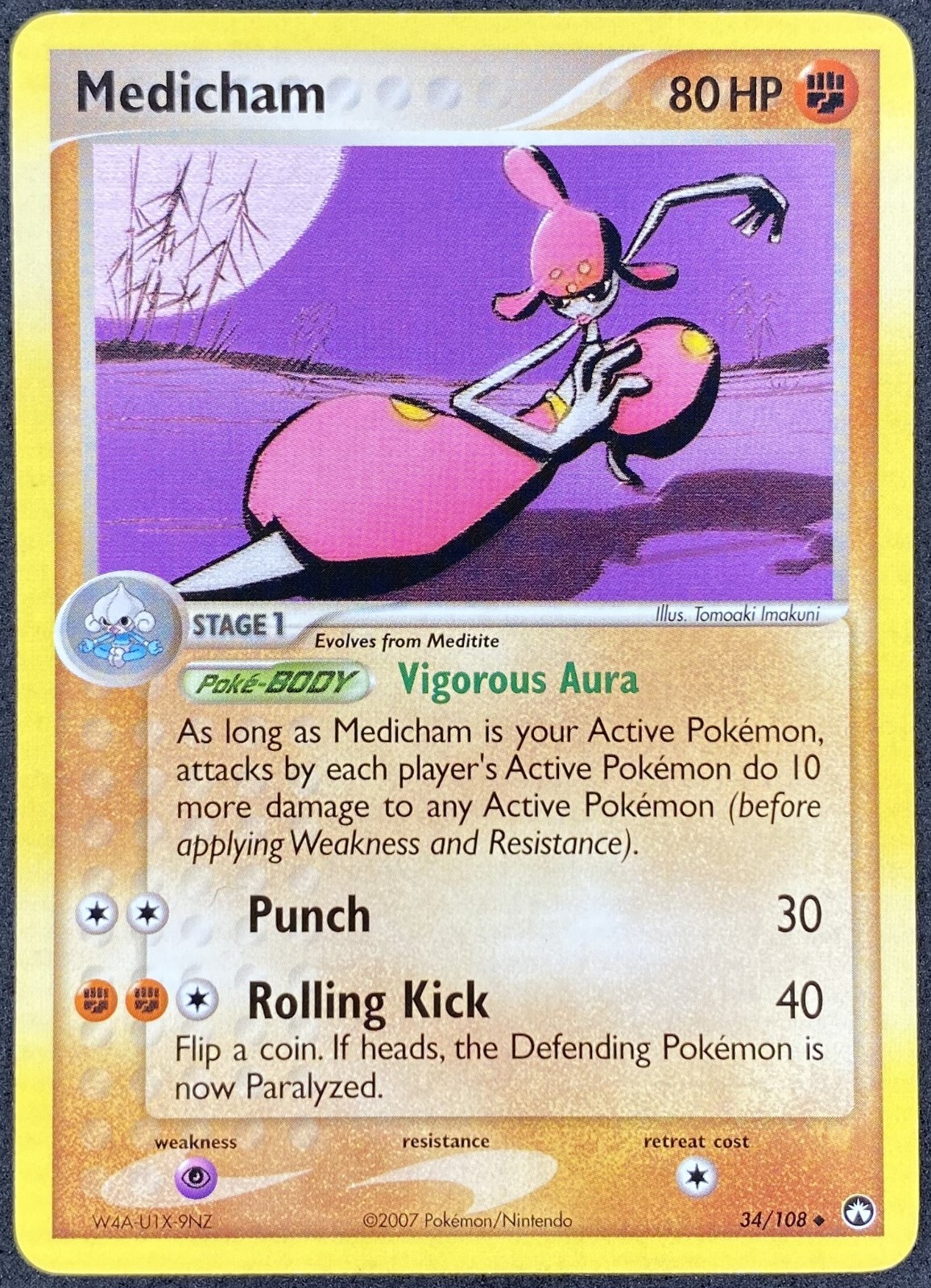 Pokémon Medicham 34/108 EX Power Keepers LP/NM