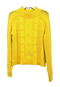 J Crew Damen Azra Zopfmuster Pullover Rundhalsausschnitt Raglanärmel klassisch Wolle 2X - Bild 1 von 8