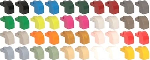 Lego Parte 6091 Ladrillo 2 x 1 x 11⁄3 con Parte Superior Curva x 2 por Lote Color Selecto - Imagen 1 de 41