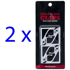 Hinterhof Grill Federbelastet Tischdeckenclips, 2 Stück, 8 Clips insgesamt (WM16-34606) - Bild 1 von 4