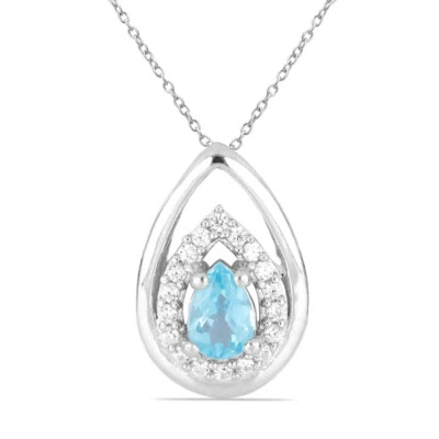 Raro 0,51 Carati Epatite Rimorchio 925 Collier Collana Argento Pietra Preziosa - Immagine 1 di 4