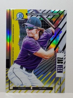 2021 Bowman Chrome Zac Veen SSP CASE HIT ASCENSIONS REFRACTOR TYSON BECK 🌠 - Image 1 of 4