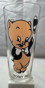 Vintage 1973 Pepsi-Cola Porky Pig Looney Tunes Drinking Glass 6.5" NICE - Picture 1 of 4