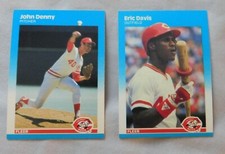 1987 Fleer Glossy Cincinnati Reds  Baseball Card Pick one