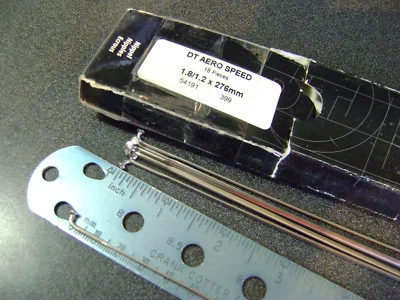 4 radios NUEVOS 276mm DT Swiss AERO Speed 1.8/1.2 PLATEADOS 15ga J-Bend SIN pezones  Foto 1 de 4