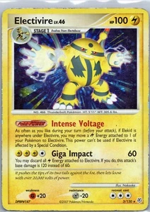 Pokemon TCG Electivire (3/130) Diamon & Pearl - Holo - HP/DMG - Picture 1 of 2