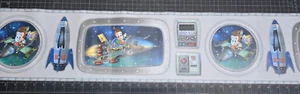 Kids Bedroom Wallpaper Border Nickelodeon's Jimmy Neutron Nick Cartoon NK2102 - Picture 1 of 9