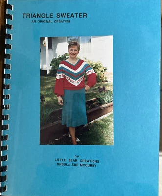 Suéter Triángulo Fuera de Uso Máquina Tejer Libro - Little Bear Creations 1991 Foto 1 de 4