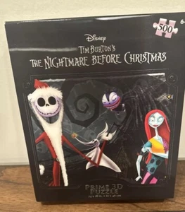 Disney The Nightmare Before Christmas 500 Pieces Prime 3D Puzzle Tim Burton NEW  - Picture 1 of 13