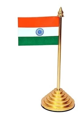 Indian Flag for Car Dashboard, Office table, & study Table 8 inch free shipping - Image 1 of 4
