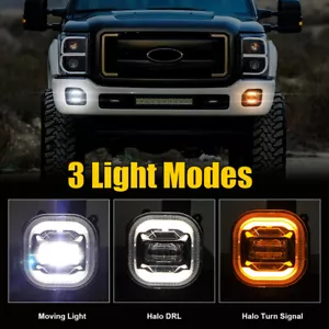 for Ford F-250 F-350 F-450 F-550 Super Duty 2005-2007 LED Fog Lights w/ DRL Turn - Foto 1 di 7