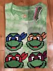 Nickelodeon Nick Box Teenage Mutant Ninja Turtles Green Tie Dye 8-Bit Shirt XS