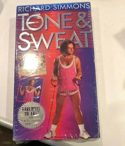 Richard Simmons TONE & SWEAT VHS Tape Workout 1994 New Sealed - Picture 1 of 3