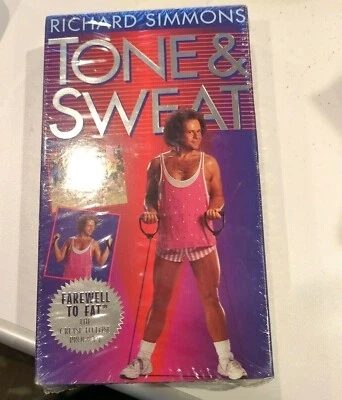 Richard Simmons TONE & SWEAT VHS Tape Workout 1994 New Sealed - Image 1 of 3