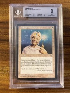 MTG✨ENLIGHTENED TUTOR ✨Mirage BGS 9 MINT w/10 UNCOMMON Instant Frazier LOW POP ! - Picture 1 of 8