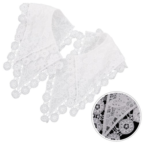 VETEMENTS Abito da sposa colletto abiti ricamati applique pizzo mezzo colletto camicie