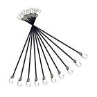  10 Pcs Luggage Rope Canopy Ties with Hooks Motorcycle Straps Elastic Car