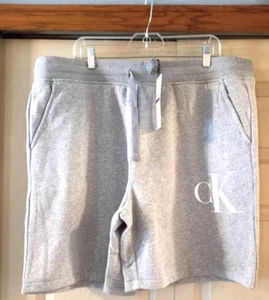 Calvin Klein Mens Gray Shorts XXL Cotton/Poly Blend NWT's Gray with White Logo - Picture 1 of 1