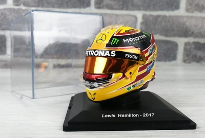 LEWIS HAMILTON 2017 - MERCEDES - CASCO - HELMET - SCALA 1:5 - F1 - Immagine 1 di 4
