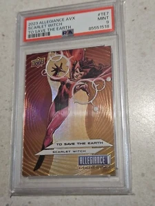 Marvel Scarlet Witch Allegiance AVX to Save The Earth PSA Graded 9 Upper Deck - Picture 1 of 2