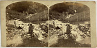 France, Ruisseau de la Dame, vintage print, ca.1865, stro Tirage vintage str