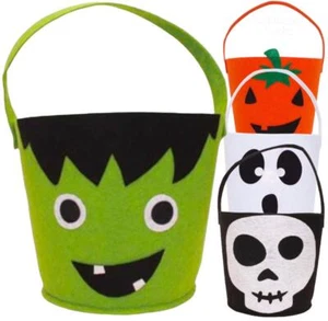Bolso de mano canasta truco o trato calabaza bolsos botín cubo bolsa de dulces de Halloween - Imagen 1 de 13