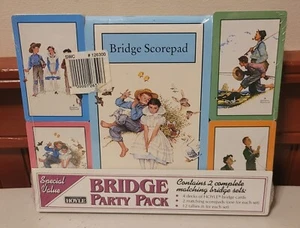 Vintage Hoyle Norman Rockwell Bridge Party Pack Cards - Brand New - Picture 1 of 2