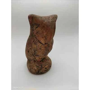 Stan Langtwait Sculpted Owl Mt St Helen's Ash Signed Pottery, Shapes Of Clay - Picture 1 of 6