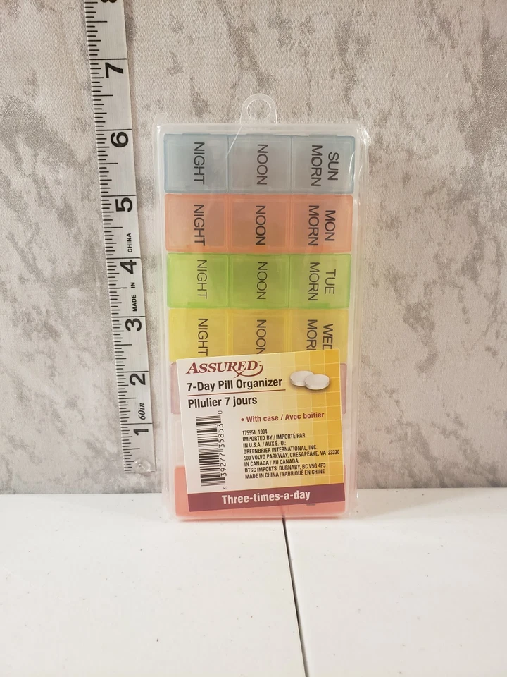 Seven Day Pill Organizer New In Package  - Image 1 of 2