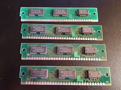 4x 256KB 30-Pin 3-Chip Parity 70ns 256K-9 Memory SIMMs 1MB RAM PC 286 386 - Image 1 of 3