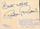 GEOFFREY RUSSELL - Grandad etc + AVRIL ANGERS - The Family Way etc  Signed card