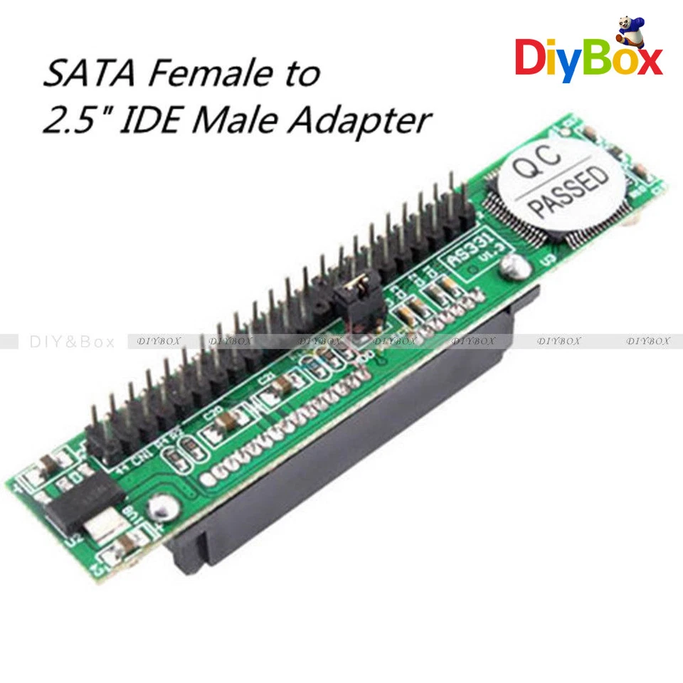 7+15 Pin Female SATA TO 2.5" Male 44Pin IDE Adapter Converter For Laptop PC - Image 1 of 4