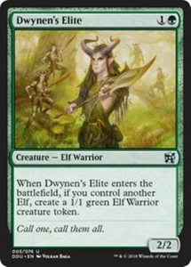 DWYNEN'S ELITE NM Elves vs Inventors MTG Green - Elf Warrior Unc - Picture 1 of 1