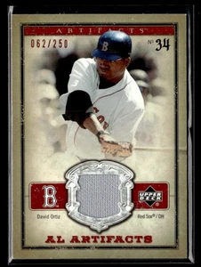 2006 Upper Deck Artifacts #AL-DO David Ortiz AL/NL Artifacts Red #/250 - Foto 1 di 2