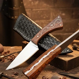 7.5" SUPERB CUSTOM MADE FORGED TOOL STEEL BLADE,TACTICAL HUNTING SURVIVAL, O-234 - Picture 1 of 12