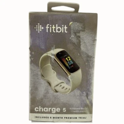 Fitbit Charge 5 Fitness Tracker Lunar White SmartWatch - Image 1 of 4