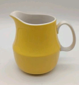 Mikasa Cera-Stone Creamer D1300 Daybreak Giallo Vintage MCM Giappone - Foto 1 di 7