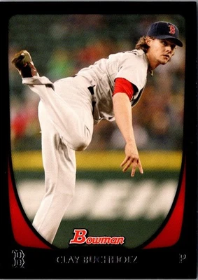 2011 Bowman Clay Buchholz #130 Boston Red Sox Baseball Card - Image 1 of 2