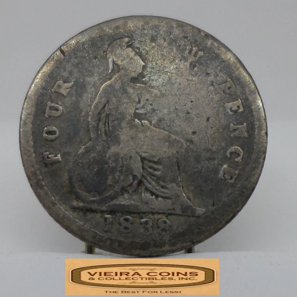 1838 Great Britain Silver 4 Pence - #C52653NQ - Image 1 of 2
