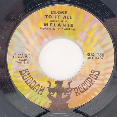 Melanie Close To It All / Peace Will Come 7" 45rpm M- Vinyl 70's Record 45 - Image 1 of 2